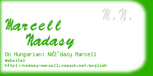 marcell nadasy business card